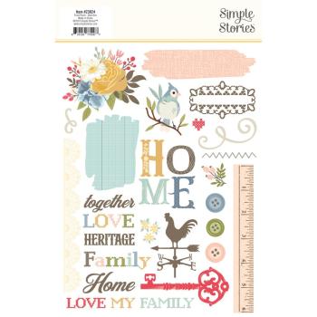 Simple Stories - Transfer Sticker "Front Porch" Rub Ons