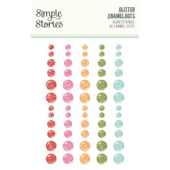 Simple Stories - Enamel Dots "Heartstrings" 60 Stück 