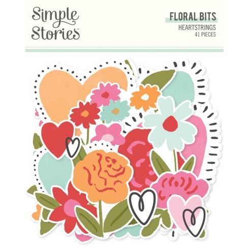 Simple Stories - Stanzteile "Heartstrings" Floral Bits & Pieces 