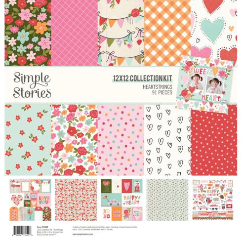 Simple Stories - Collections Kit "Heartstrings" 12 Bogen Designpapier