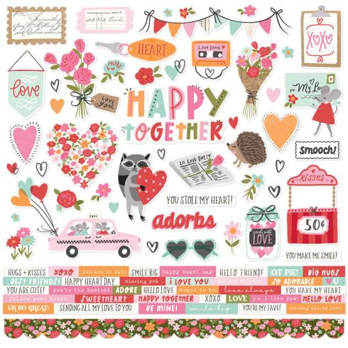 Simple Stories - Collections Kit "Heartstrings" 12 Bogen Designpapier