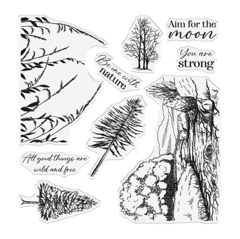 Crafters Companion - Stempelset "Be One with Nature" Clear Stamps Design by Sheena Douglass