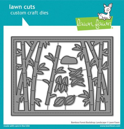 Lawn Fawn - Stanzschablone "Bamboo Forest Backdrop: Landscape" Dies