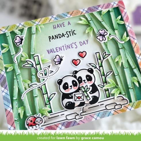 Lawn Fawn - Stanzschablone "Bamboo Forest Backdrop: Landscape" Dies