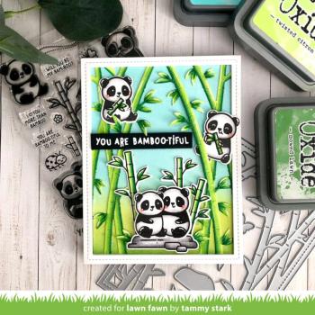 Lawn Fawn - Stanzschablone "Bamboo Forest Backdrop: Portrait" Dies