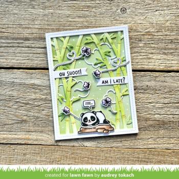 Lawn Fawn - Stempelset "I Heart Pandas" Clear Stamp Add-On