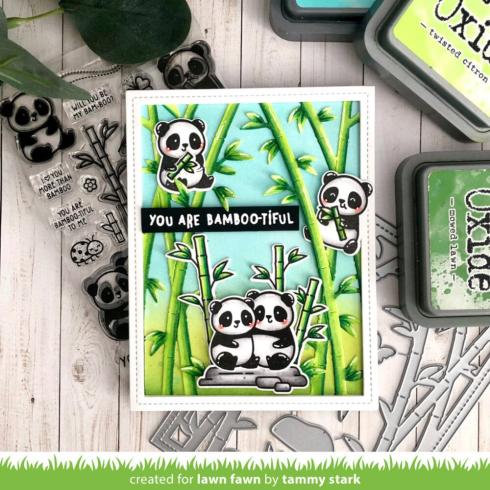 Lawn Fawn - Stempelset "I Heart Pandas" Clear Stamps