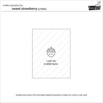 Lawn Fawn - Stempelset "Sweet Strawberry" Clear Stamps