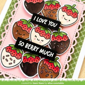 Lawn Fawn - Stempelset "Sweet Strawberry" Clear Stamps