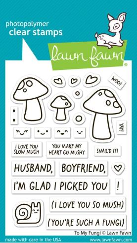 Lawn Fawn - Stempelset "To My Fungi" Clear Stamps