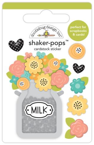 Doodlebug Design - Dimensional-Sticker "Farmhouse Cream Of The Crop" Shaker-Pops