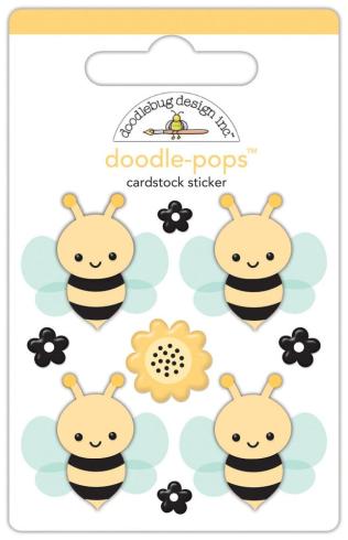 Doodlebug Design - Sticker "Farmhouse Busy Bees" Doodle-Pops 