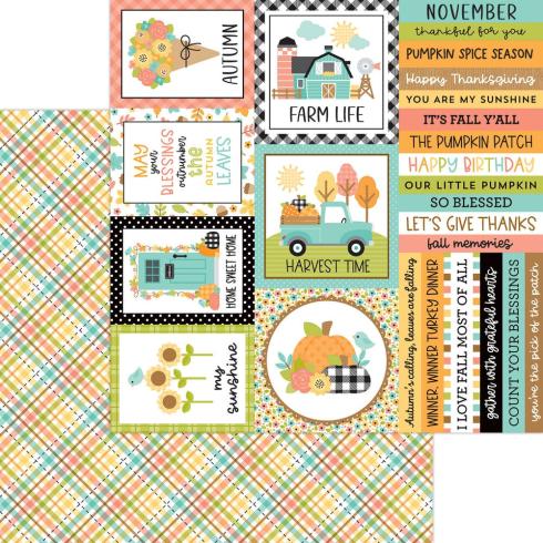 Doodlebug Design - Designpapier  "Farmhouse " Paper Pack 12x12 Inch - 12 Bogen