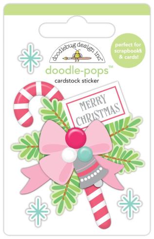 Doodlebug Design - Sticker "Tinsel Time Merry Christmas" Doodle-Pops 