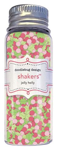 Doodlebug Design - Schüttelelemente "Tinsel Time Jolly Holly" Shakers