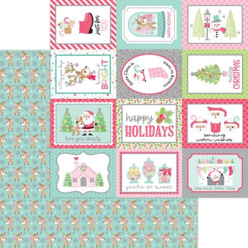 Doodlebug Design - Designpapier  "Tinsel Time " Paper Pack 12x12 Inch - 12 Bogen