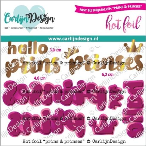 Carlijn Design "Prins Prinses" Hot Foil  