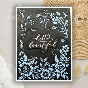 Creative Expressions - Stempelset "Floral Symphony Sentiments" Clear Stamps 10,2x15,2cm