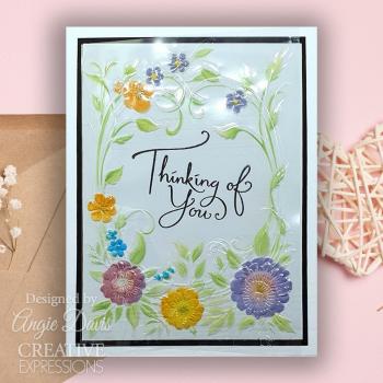 Creative Expressions - Stempelset "Floral Symphony Sentiments" Clear Stamps 10,2x15,2cm