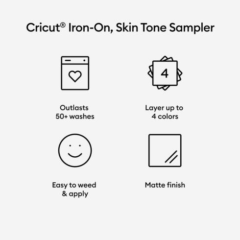 Cricut - Everyday Iron-On "Skintones" Transfer Folie 30,5x30,5cm