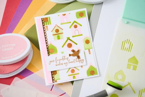 Sizzix - Schablone "Good Place to Land" Layered Stencil Design by Catherine Pooler