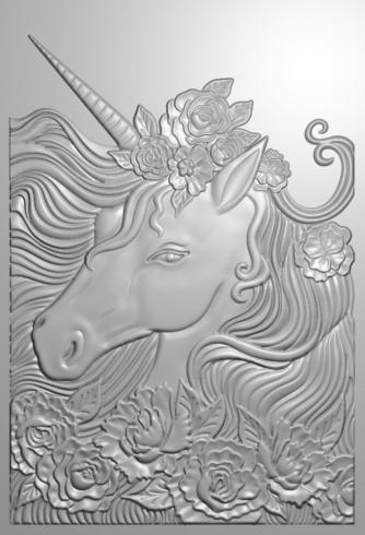 Crafters Companion - Prägefolder "Unicorn at Heart" 3D Embossingfolder