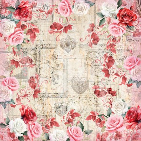 Crafters Companion - Designpapier "From the Heart" Paper Pack 6x6 Inch - 36 Bogen