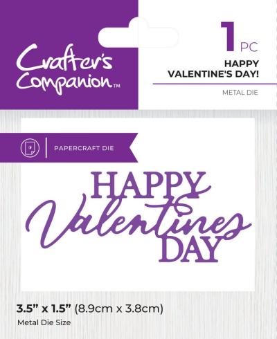 Crafters Companion - Stanzschablone "Happy Valentines Day!" Dies