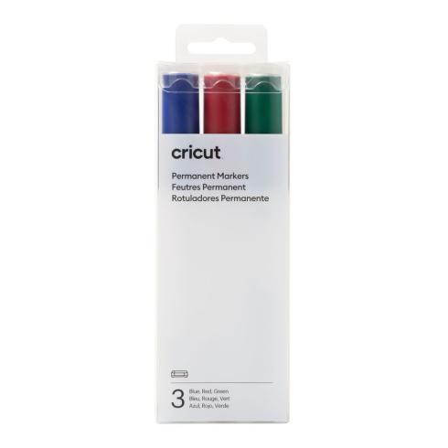 Cricut - Filzstifte - Venture Permanent Markers 2.5mm "Blue,Red,Green" 3er Set