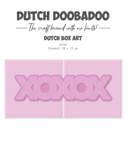 Dutch Doobadoo - Schablone A4 "XOXOX" Stencil - Dutch Box Art