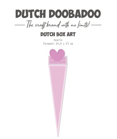 Dutch Doobadoo - Schablone A4 "Hearts" Stencil - Dutch Box Art