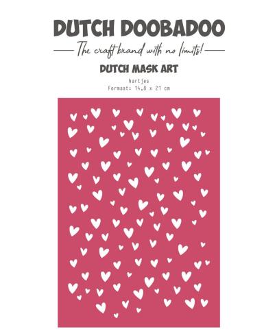 Dutch Doobadoo - Schablone A5 "Hartjes" Stencil - Dutch Mask Art