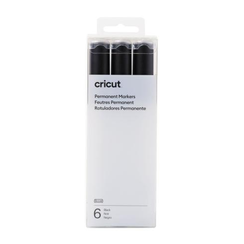 Cricut Venture Permanent Markers 2.5mm "Black" 6er Set