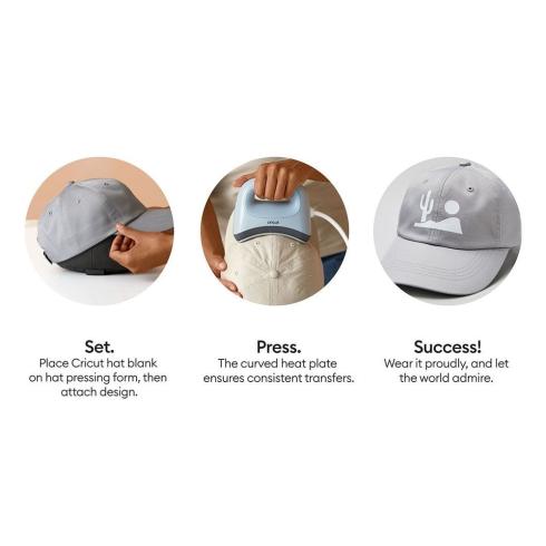 Cricut Cappy "Gray" Ball Cap 3er Set