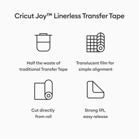 Cricut Joy - Transfer Tape Linerless 13,9cmx3,04m