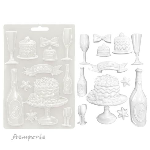 Stamperia - Gießform A5 "Flut And Cakes" Soft Mould 