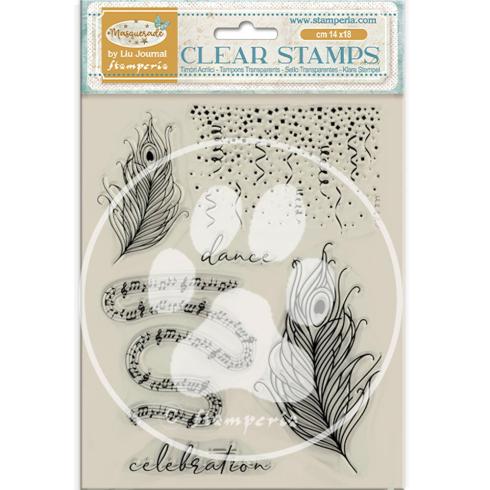 Stamperia - Stempelset "Feathers" Clear Stamps