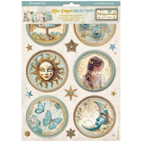 Stamperia - Decopatch Papier "Selection" Decoupage A4 - 6 Bogen  