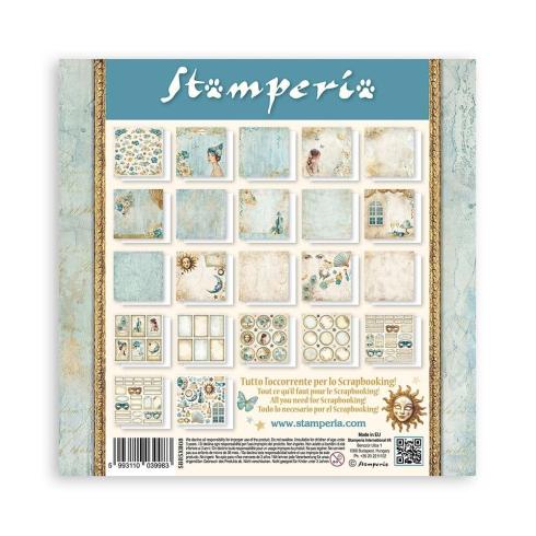 Stamperia - Designpapier "Masquerade" Maxi Paper Pack 8x8 Inch - 22 Bogen