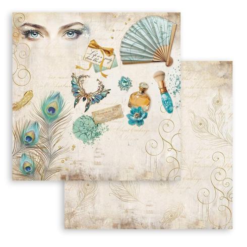 Stamperia - Designpapier "Masquerade" Paper Pack 8x8 Inch - 10 Bogen