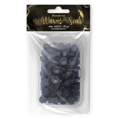 Stamperia - Wachsperlen "Matt Black" Wax and Seals Beads 20g