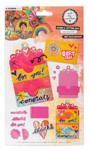 Art By Marlene - Stempelset & Stanzschablone "Gift Card Envelope" Clear Stamps & Dies