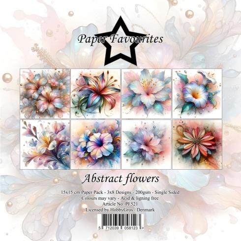 Paper Favourites - Designpapier "Abstract Flowers" Paper Pack 6x6 Inch - 24 Bogen