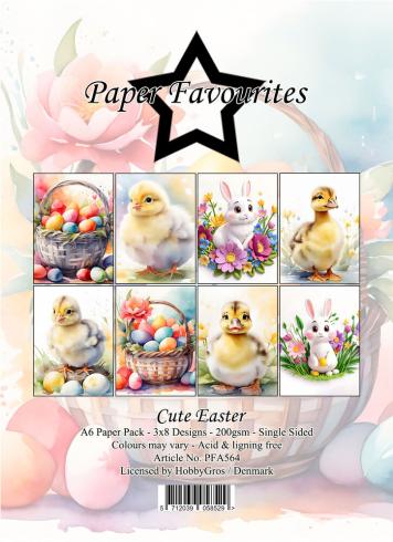 Paper Favourites - Designpapier "Cute Easter" Paper Pack A6 - 24 Bogen