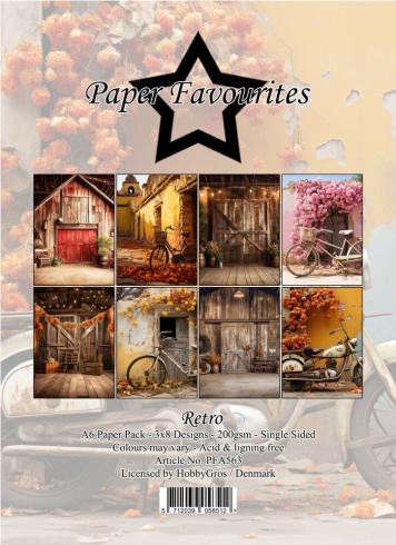 Paper Favourites - Designpapier "Retro" Paper Pack A6 - 24 Bogen