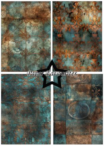 Paper Favourites - Designpapier "Copper And Blue" Paper Pack A5 - 24 Bogen