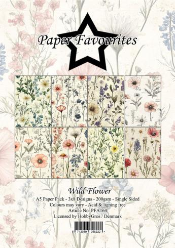 Paper Favourites - Designpapier "Wild Flower" Paper Pack A5 - 24 Bogen