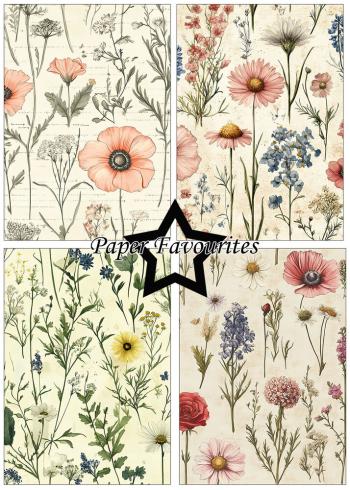 Paper Favourites - Designpapier "Wild Flower" Paper Pack A5 - 24 Bogen