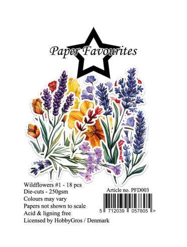 Paper Favourites - Stanzteile "Wildflowers" Die Cuts 