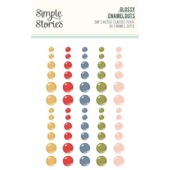 Simple Stories - Enamel Dots "Say Cheese Classic Pooh" 60 Stück 